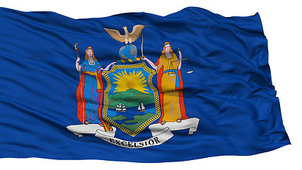 Image showing Isolated New York Flag, USA state