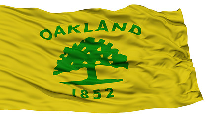 Image showing Isolated Oakland City Flag, United States of America