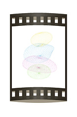 Image showing Spa stones. 3D illustration. The film strip.