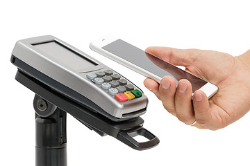 Image showing Contactless payment with NFC technology