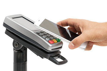 Image showing Contactless payment with NFC technology