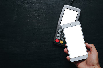 Image showing Contactless smartphone payment.
