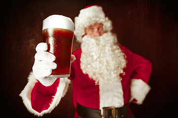 Image showing Portrait of Man in Santa Claus Costume