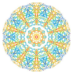 Image showing Abstract round concentric shape 