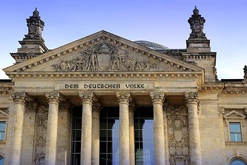 Image showing Reichstag building (Deutscher Bundestag), in Berlin, Germany