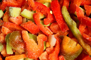 Image showing Assortment of mixed frozen vegetables 