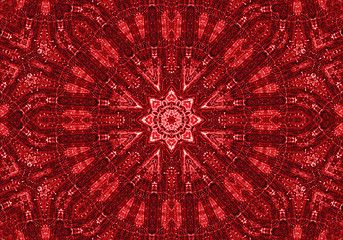 Image showing Red abstract pattern background