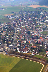Image showing The aerial view of Switzerland near Zurich