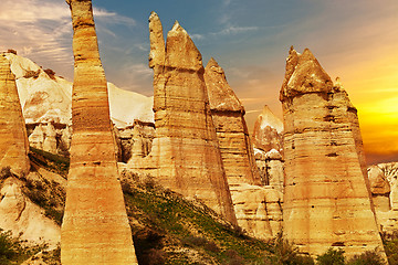 Image showing Love valley near Goreme, Turkey