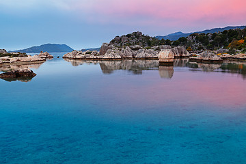 Image showing Lycian tombs in Kalekoy. Simena.