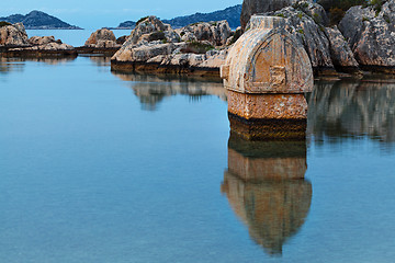 Image showing Lycian tombs in Kalekoy. Simena.