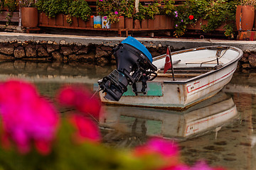 Image showing Boat in small fishers village