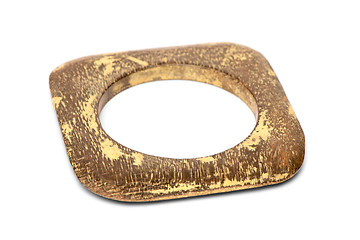 Image showing Wooden bracelet on white