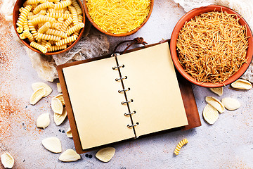 Image showing raw pasta