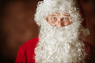 Image showing Portrait of Man in Santa Claus Costume