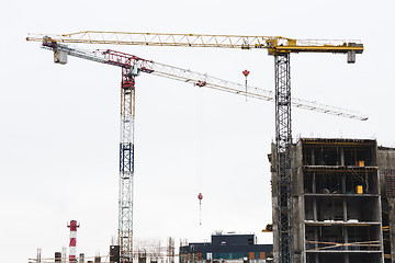 Image showing Crane is used in the construction