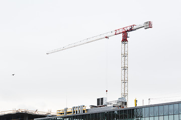 Image showing Crane is used in the construction