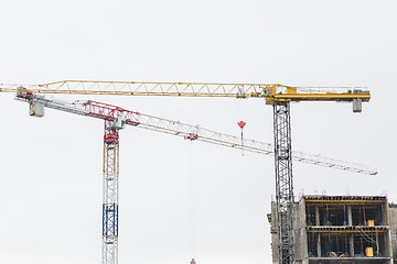 Image showing Crane is used in the construction