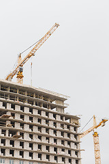 Image showing Crane is used in the construction