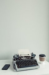 Image showing old typewriter on the table