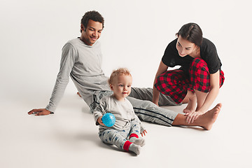 Image showing One happy family