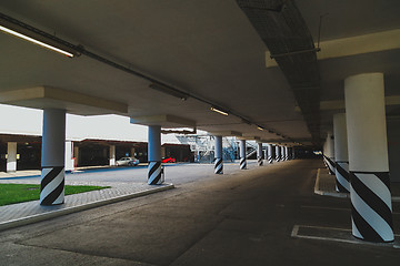 Image showing Empty parking lot area