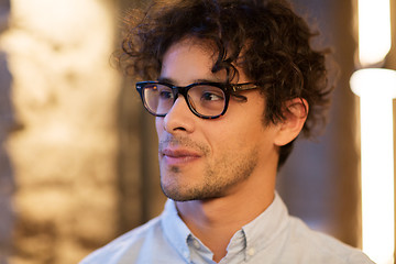 Image showing close up of man in glasses