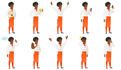 Image showing Vector set of chief-cooker characters.