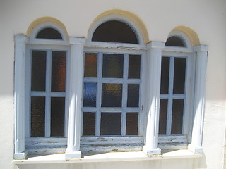 Image showing Greek windows