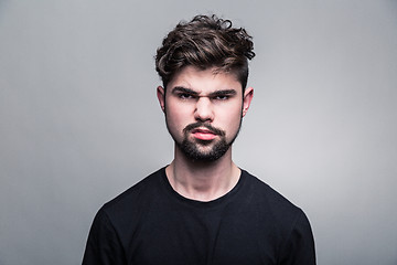 Image showing Professional studio portrait of young handsome man