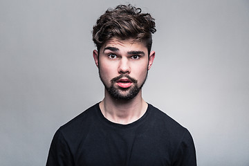 Image showing Professional studio portrait of young handsome man