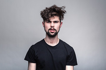 Image showing Professional studio portrait of young handsome man