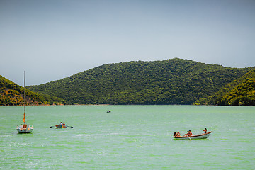 Image showing View of the lake Abrau 