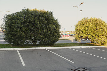 Image showing Empty parking lot area