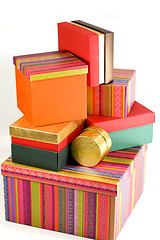 Image showing different colorful gift boxes