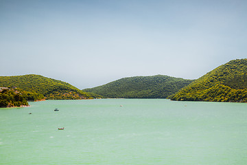 Image showing View of the lake Abrau 