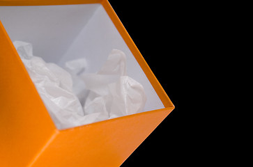 Image showing orange opened box