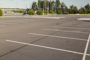 Image showing Empty parking lot area