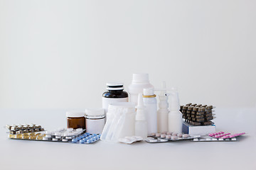 Image showing packs of different pills and medicine