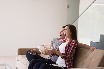 Image showing young handsome couple enjoying free time