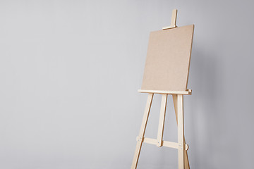 Image showing wooden easel at art studio