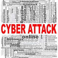 Image showing Cyber attack word cloud