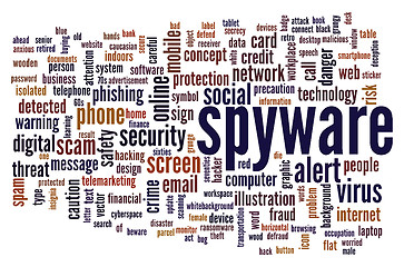 Image showing Spyware word cloud