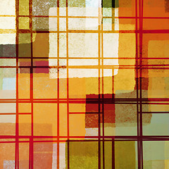 Image showing abstract lines and paint squares pattern