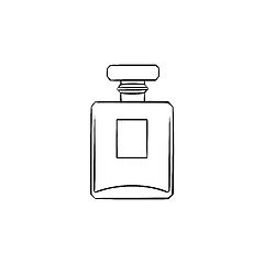 Image showing Perfume hand drawn sketch icon.