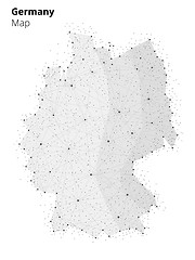 Image showing Germany in blockchain technology network style