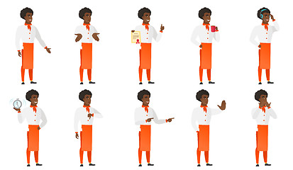 Image showing Vector set of chief-cooker characters.