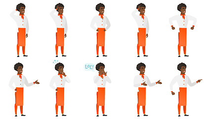 Image showing Vector set of chief-cooker characters.