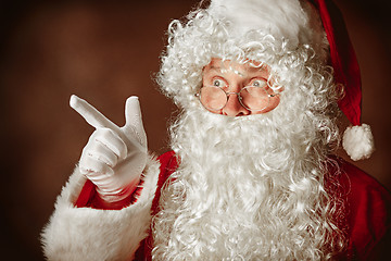 Image showing Portrait of Man in Santa Claus Costume