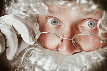 Image showing Portrait of Man in Santa Claus Costume